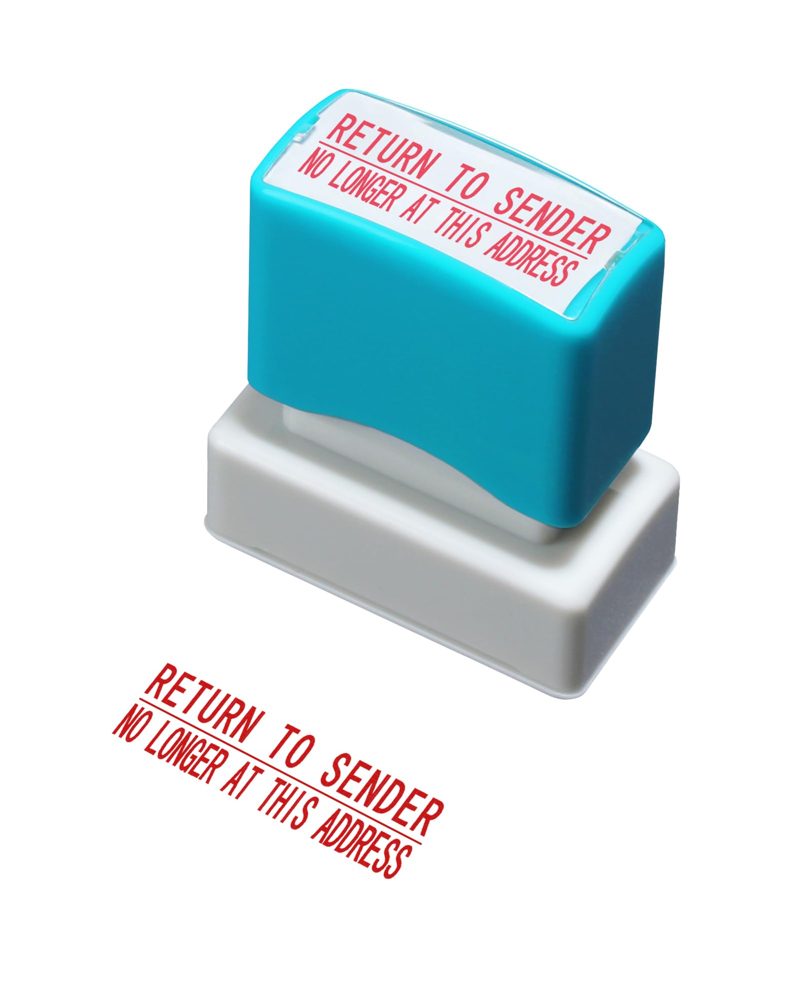 WAFJAMF Return to Sender No Longer at This Address Stamp Self Inking Rubber Stamp