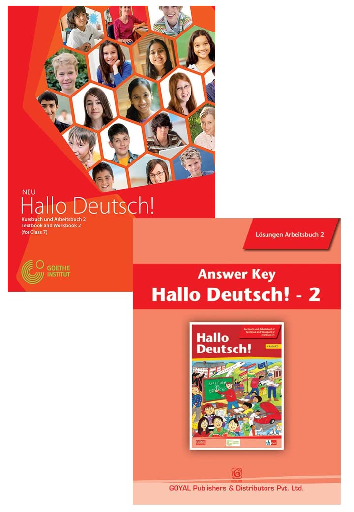 Hallo Deutsch 2 Textbook + Workbook +Answer Key Paperback – 1 January 2016