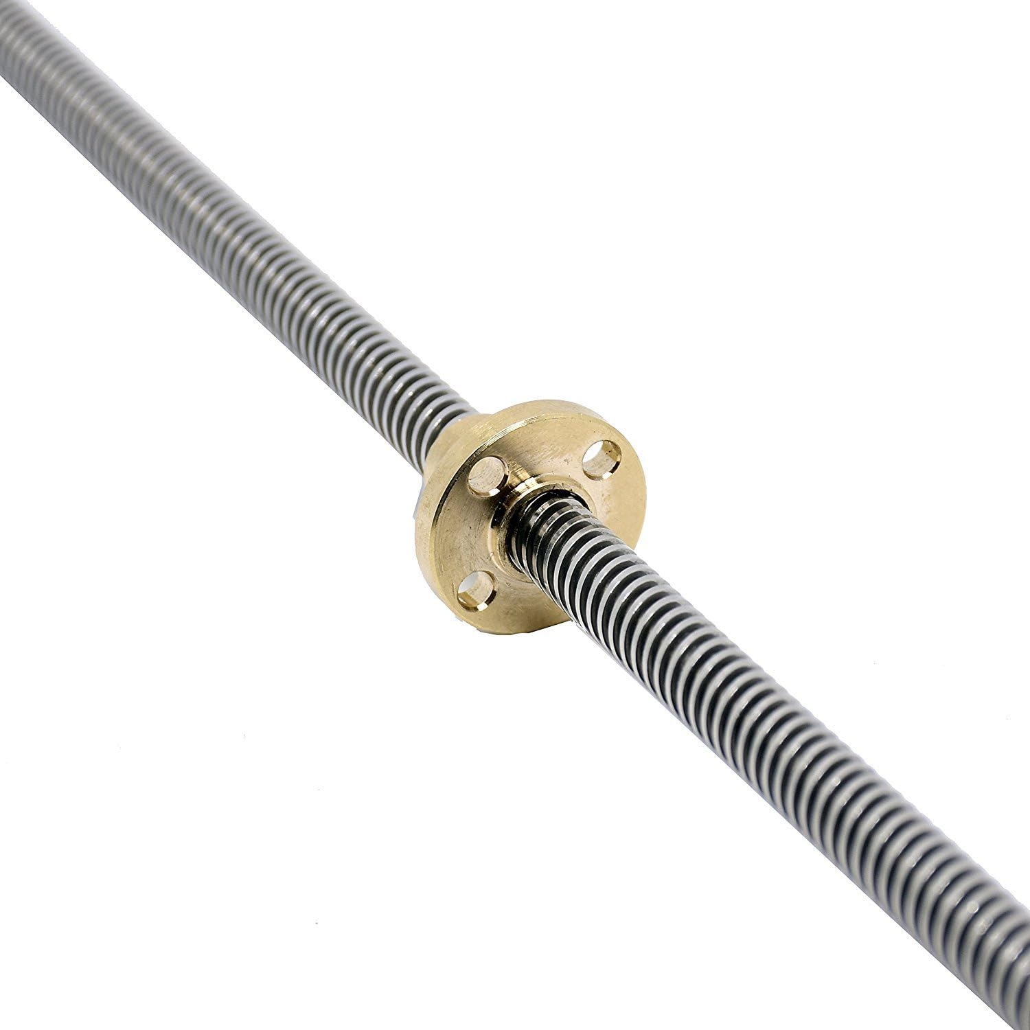 3D Printer Lead Screw Rod Copper Nut Z Axis Linear Rail Bar Shaft 300mm Golden …