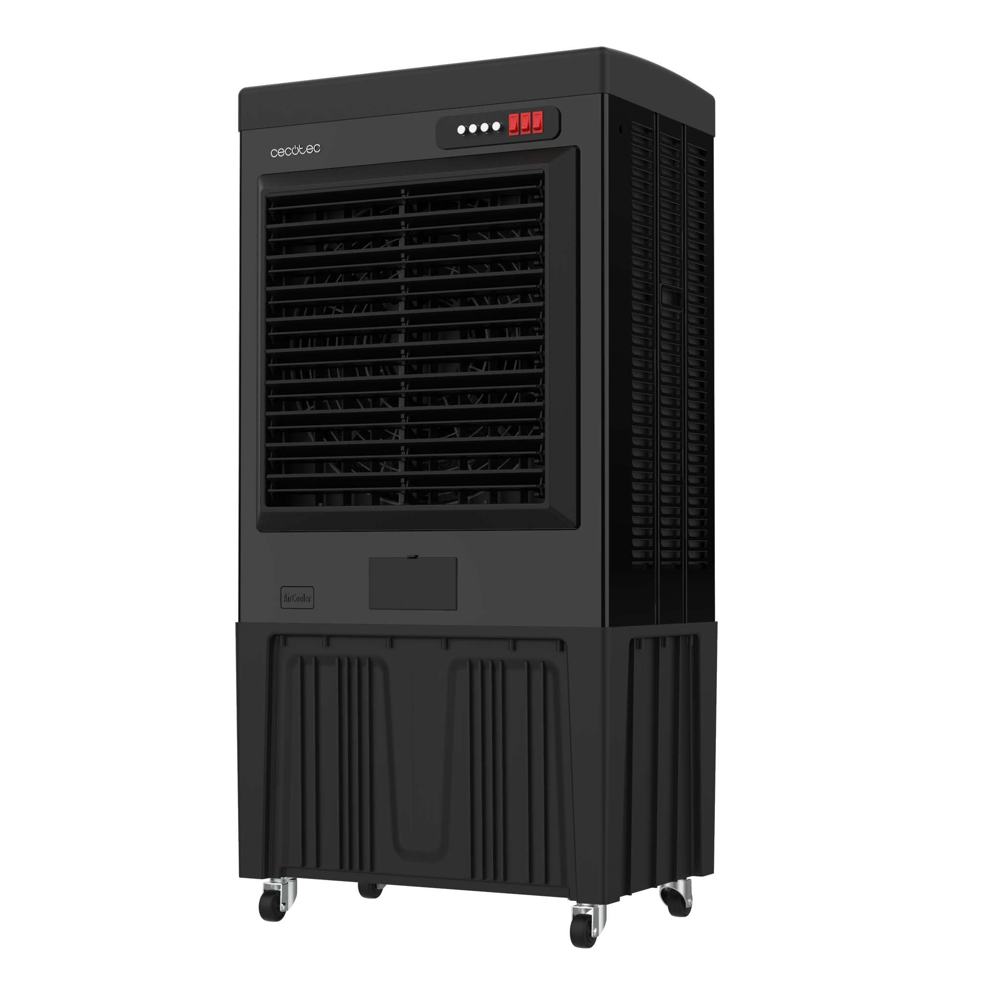 Cecotec Climatizador Evaporativo Industrial AirIndustry 110000. 350W, Depósito de 110 litros, Caudal de 9000 m3/h, 3 Velocidades Ajustables, Oscilación, Ruedas Multidireccionales