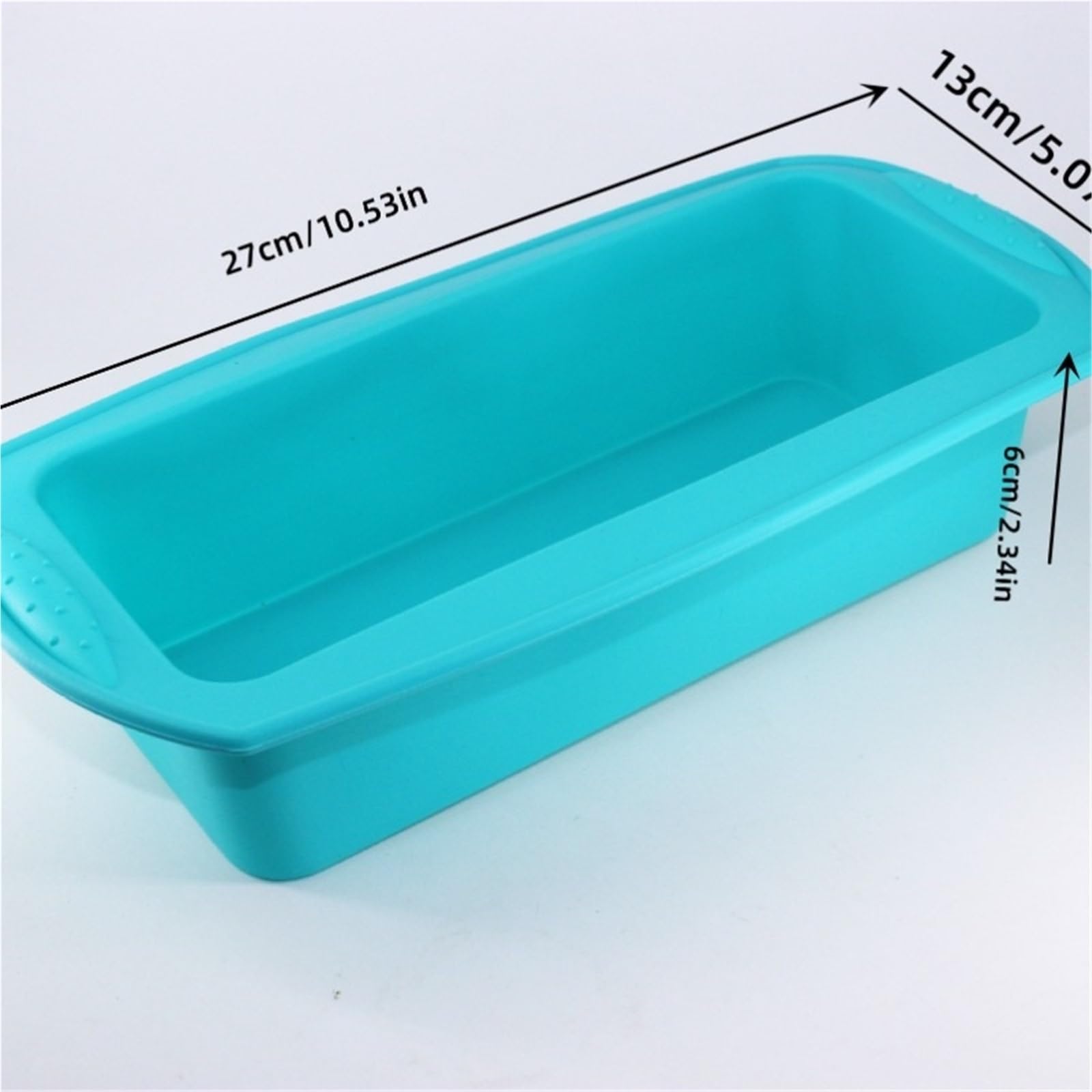 2 moldes rectangulares de silicona for tostadas caramelo, utensilios cocina for hornear pasteles, sartenes y herramientas for Para Cocina(Red)