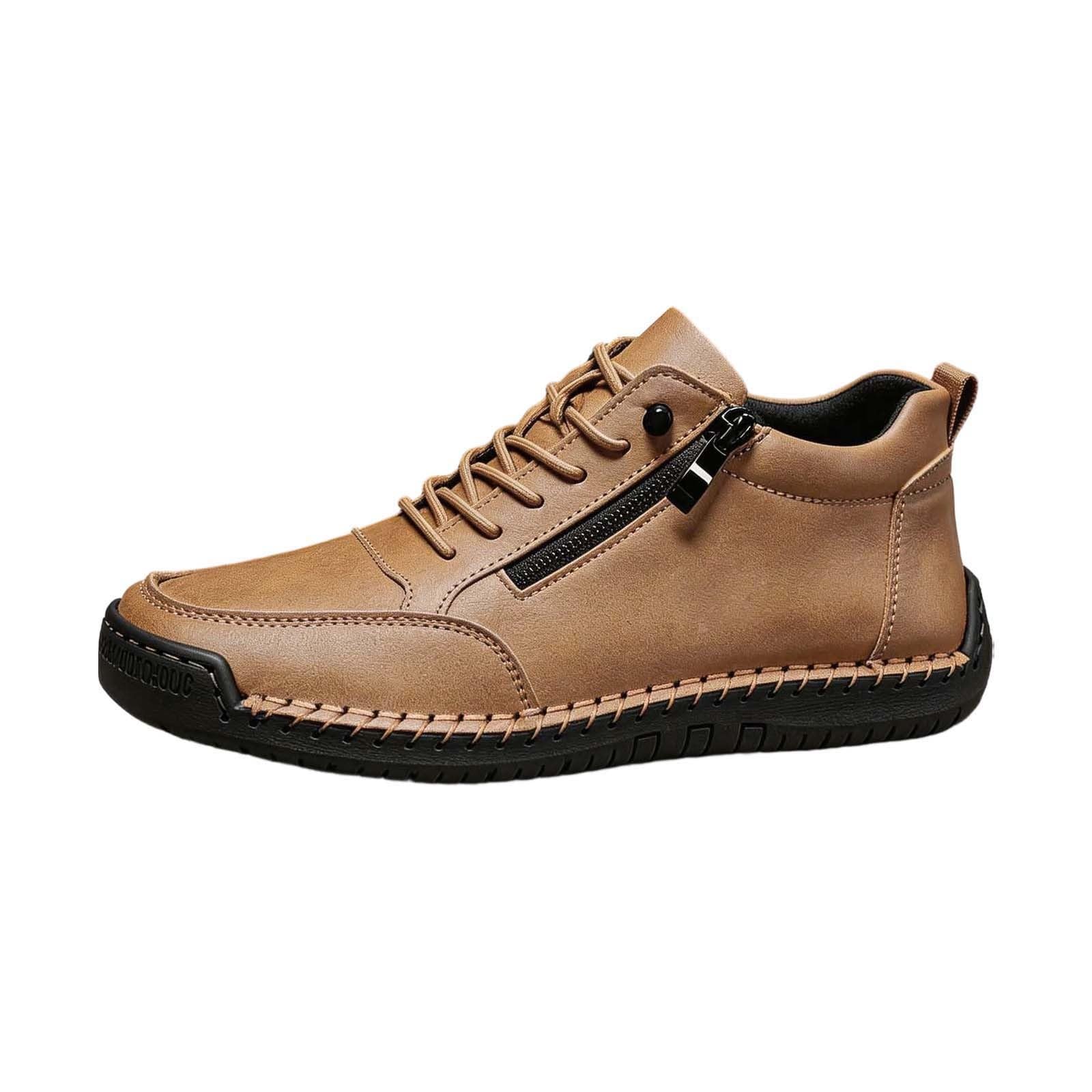 Genérico Zapatos Casuales Unisex sin Cordones con Cremallera Lateral cómodos para Caminar