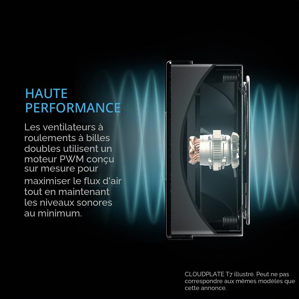 AC Infinity CLOUDPLATE T9 panneau de ventilateur en rack 3U flux d'air pour rack AV home cinéma 19"