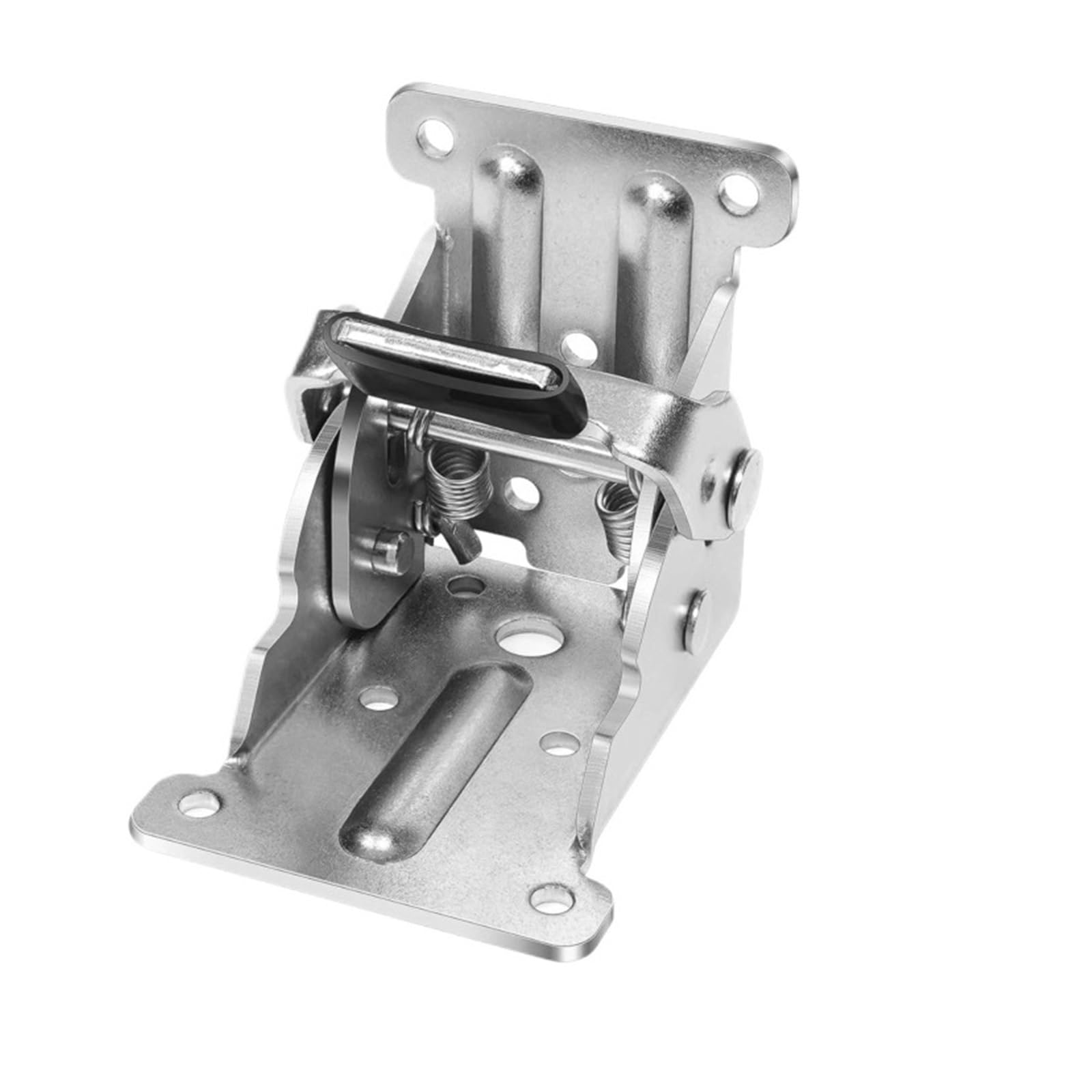 2/4 PCS Folding Hinge 0-90-180 Degree Hinge with Screws(Silver-2pc)