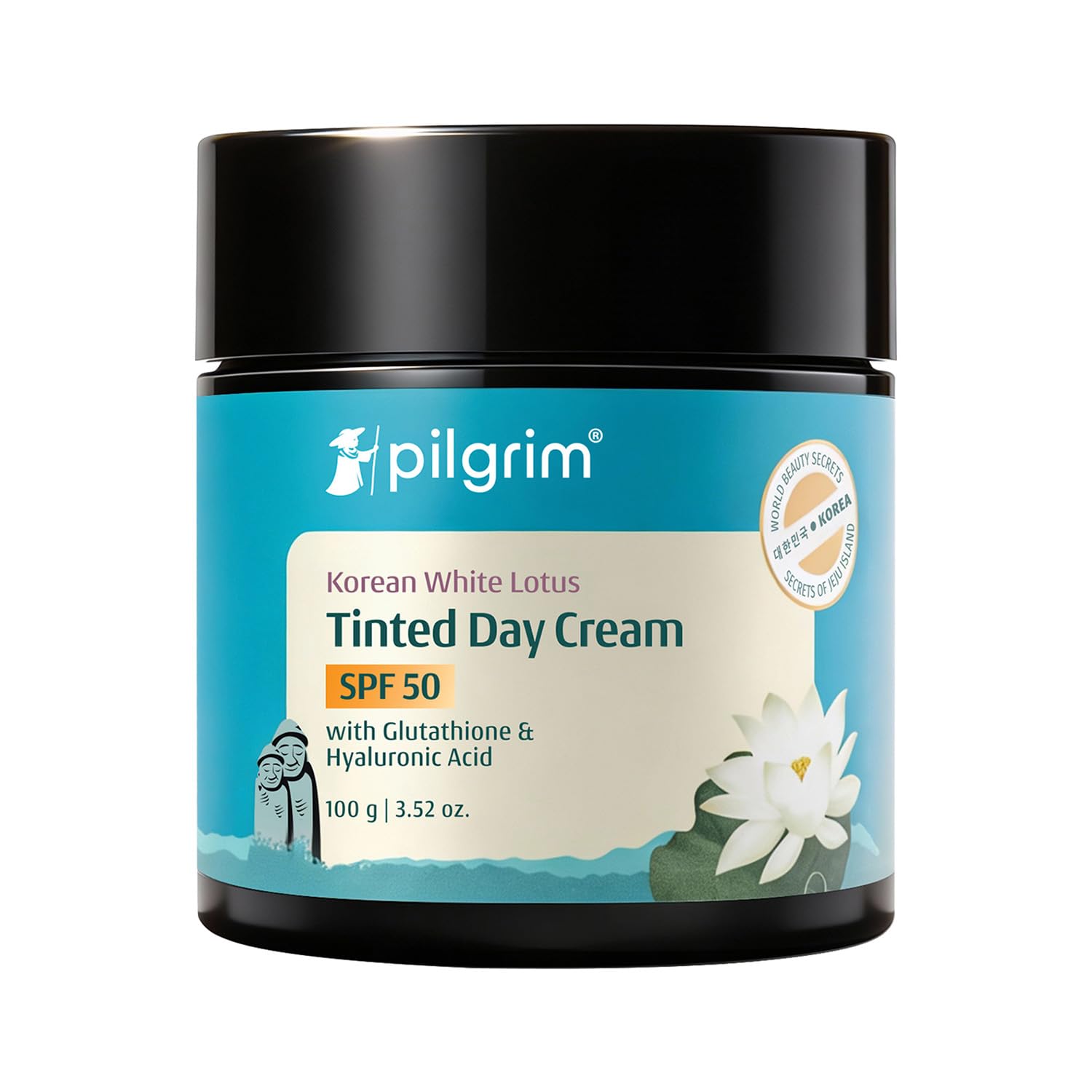 Korean White Lotus Face Cream with SPF 50 | White Lotus Day cream for women daily use | Face cream for dry skin, sensitive skin & oily skin | For Women and Men | 100g