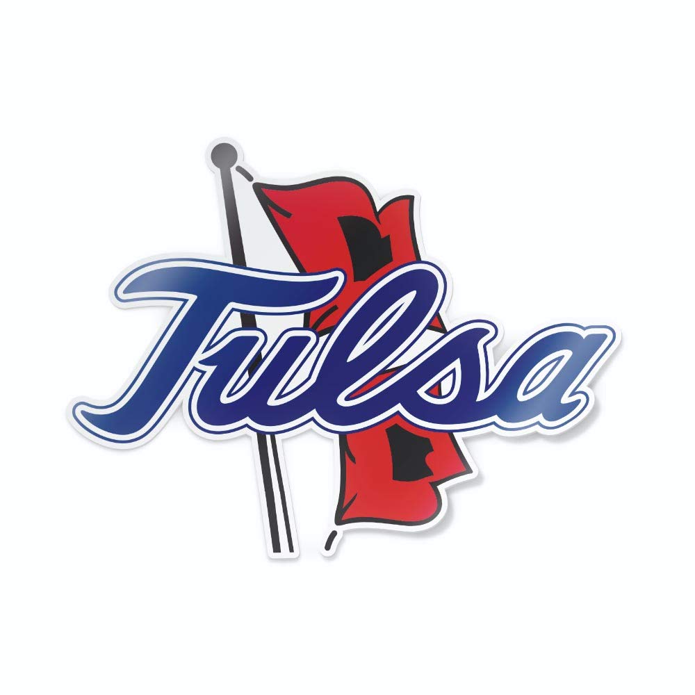 Collegiate NCAA Car Decal Made from Premium Weatherproof Vinyl (The University of Tulsa)