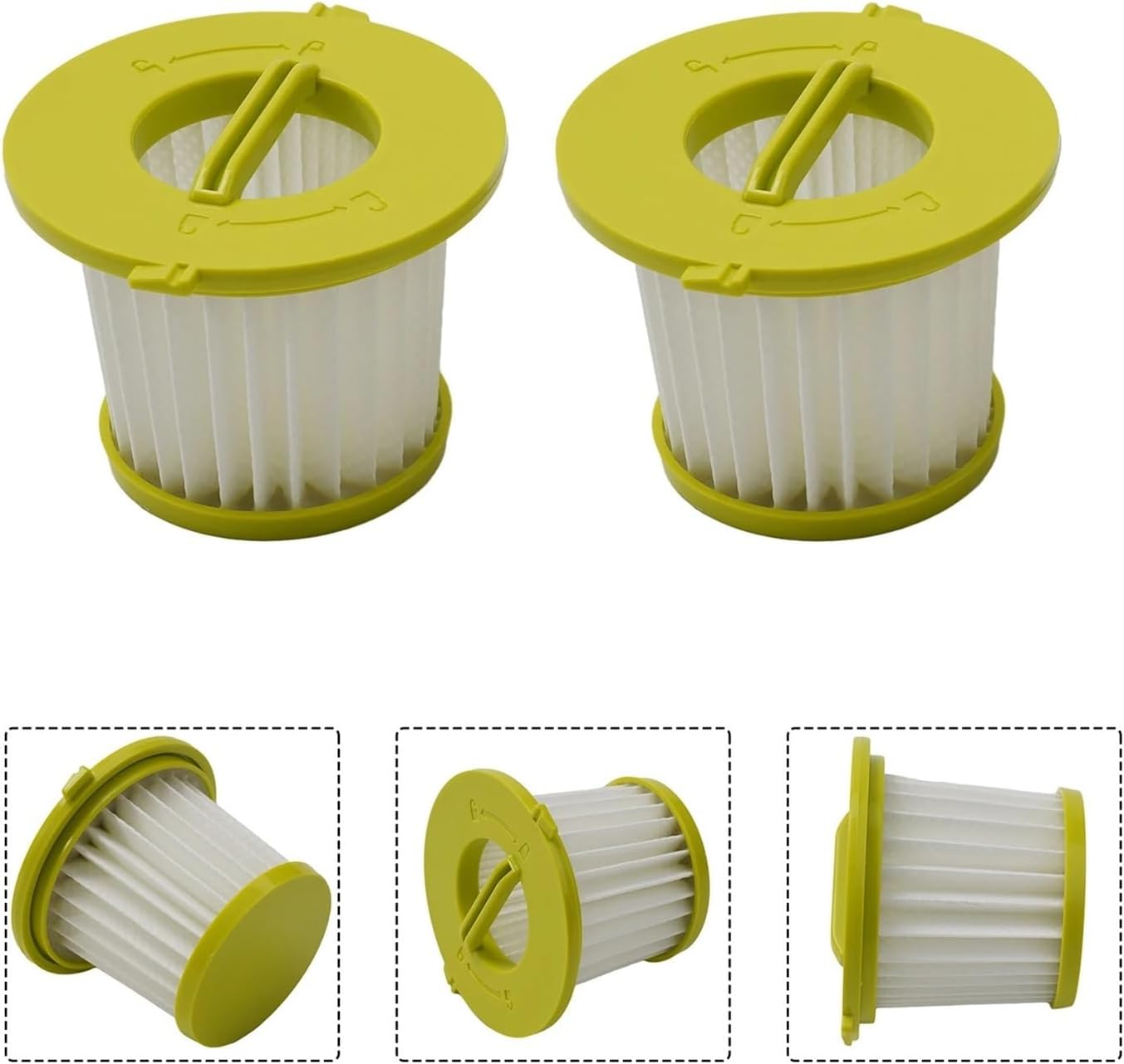 Filter 2pcs Filter，Compatible For PCL704 CL705，Hand Vacuum Cleaner Replacement Filter(6PCS)