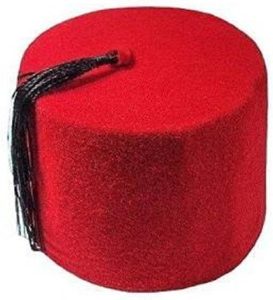 Costume Hats Features With Black Tassel 