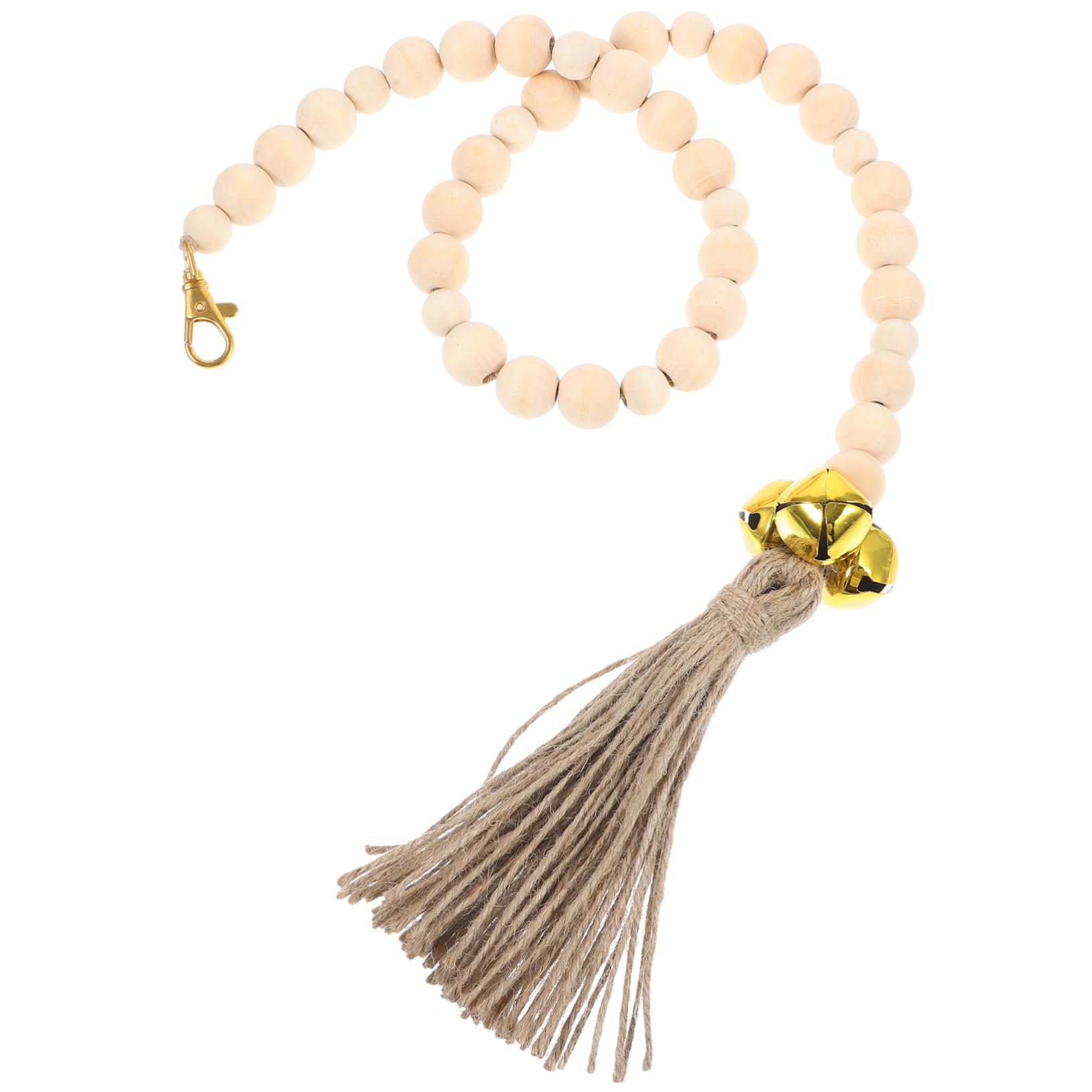 Totority Dog Doorbell Potty Training Portable Decorative Design Wooden Beads Pet Accessory Home Decor