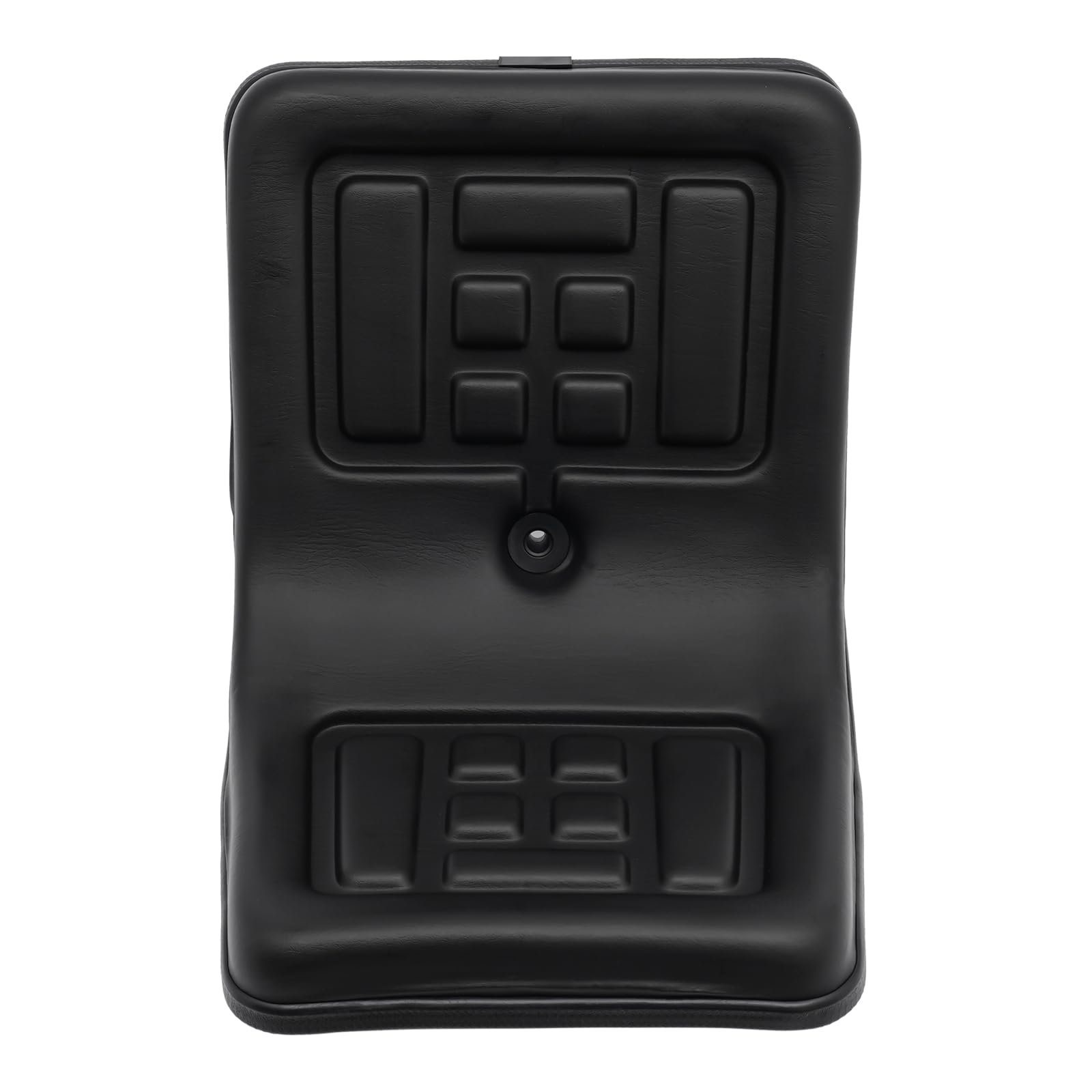 Multi-Winkel-Sitz, Aufsitzmäher Rasentraktor Minibagger Sitzschale PVC mit Verstellbarer Rückenlehne, Rasentraktor Minibagger Staplersitz (Black)