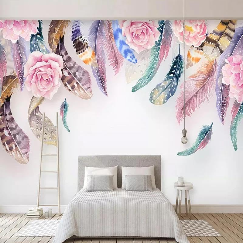 Papier peint 3D fleurs pour créer une ambiance cocooning dans votre chambre