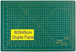Base de Corte 60x45 Kit Cortador Circular, Alfinetes, Régua e Caneta Acessórios Essenciais para Scrapbook, Artesanato e Patchwork
