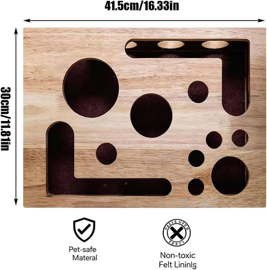 Cat Scratch Puzzle Enrichment Box, 2026 New Cat Nail File Enrichment Box, Cats Nail File Box with Bell Ball & Sandpaper Inside, Nails Files Stress Free Alternative (1PC)