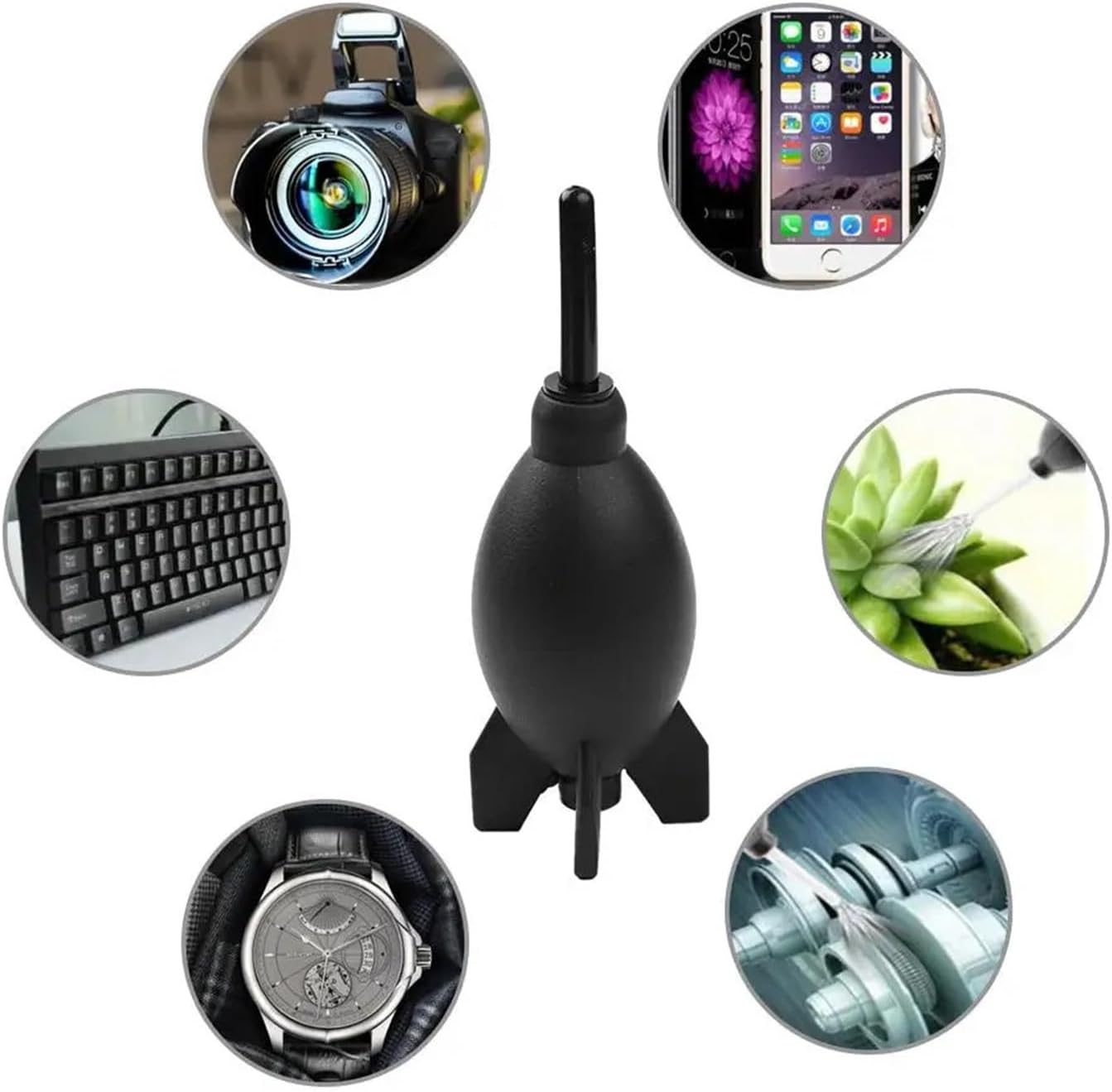 Dust Remover Rubber Air Blower Pump Cleaner 3PCS Rubber Air Blower Cleaning Tool for Cameras, Keyboard, Watch, Computer Laptop