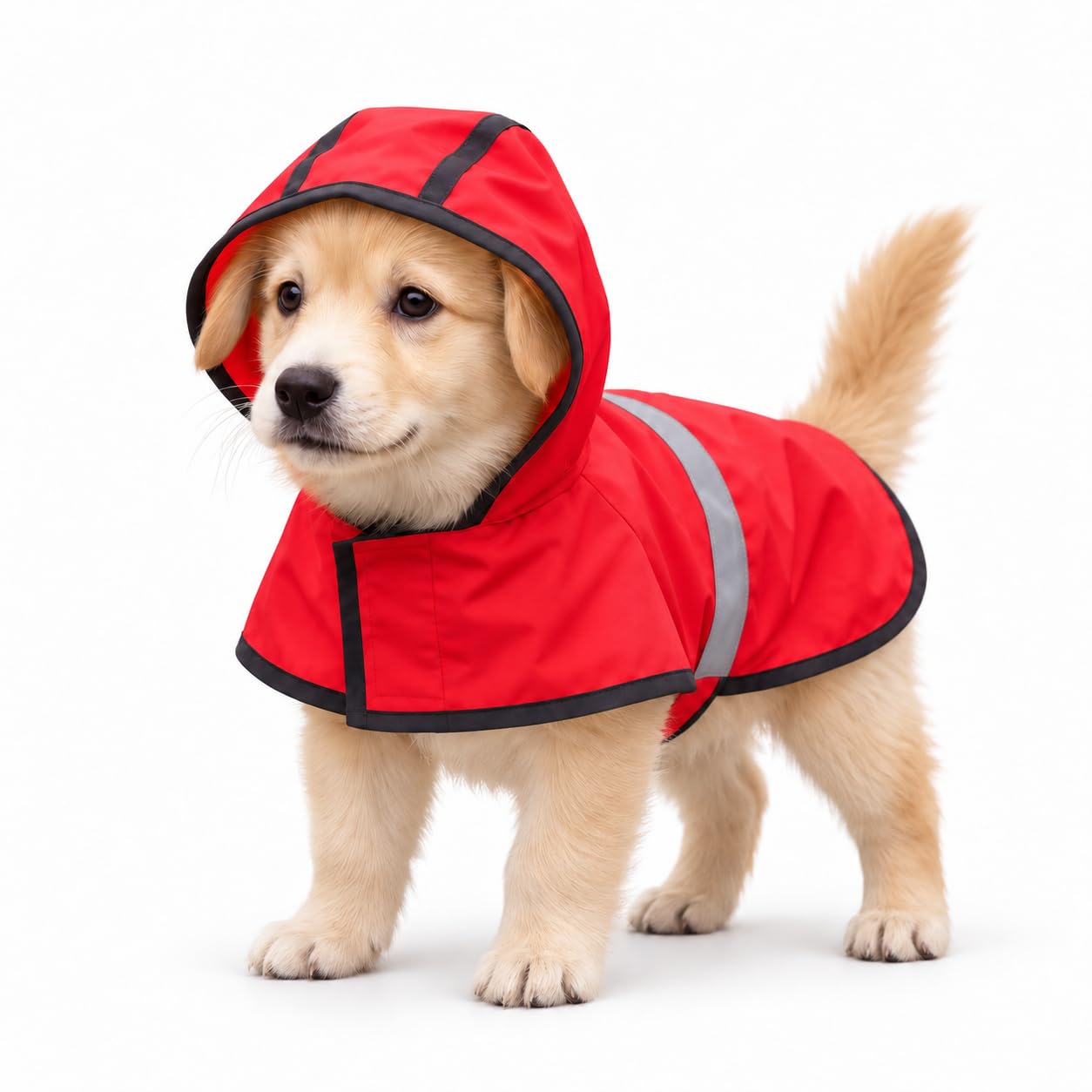 Waterproof Dog Raincoat With Hood Reflective Pet Rain Coat For Small Dogs
