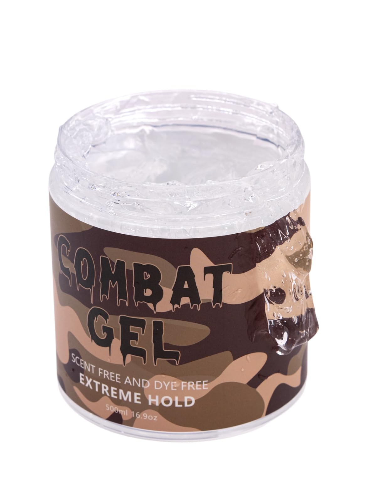 Combat Gel extreme hold hair gel (500 ML, Unscented)