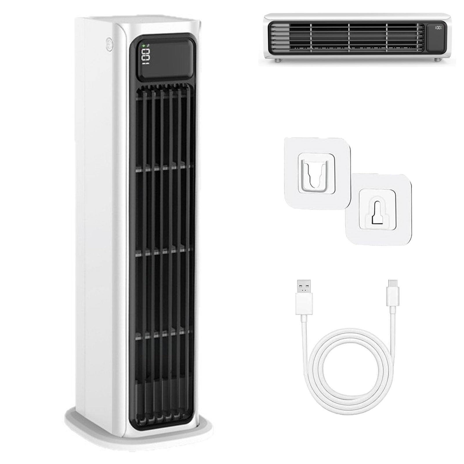 Enfriador de aire para camping y escritorio AirZuma portátil con carga USB-C de 12 horas
