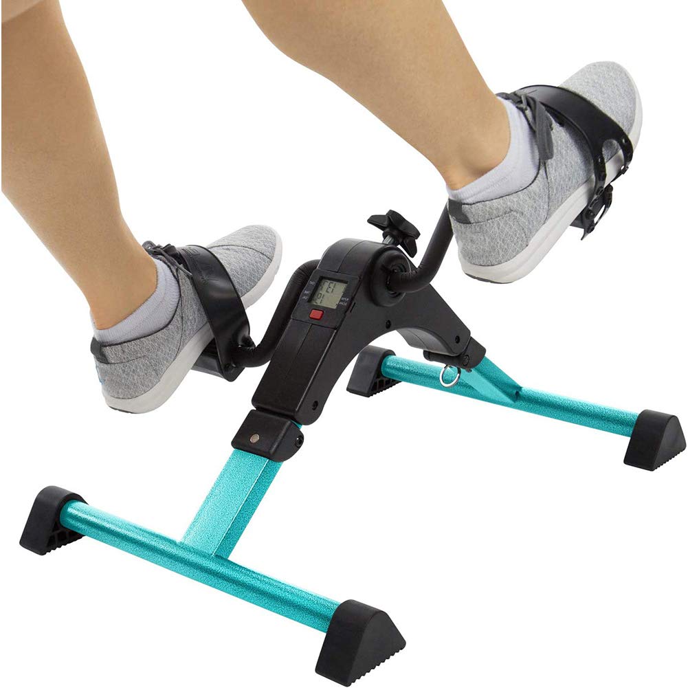 Bicicletta da scrivania, Ginnico Portatile Pieghevole a Pedale, Tensione Regolabile, per Attrezzature da Palestra per la Riabilitazione Fitness