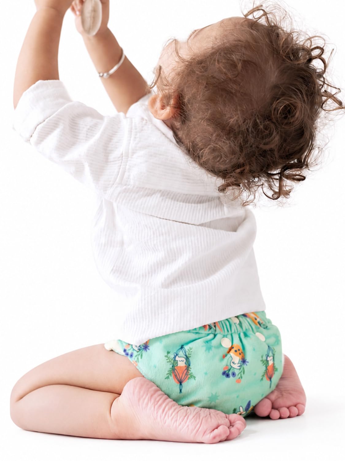 SuperBottoms UNO Luxe Cloth Diaper with Velcro Closure & DryFeel magic Pad + Booster Pad | For Babies 3M-3Y | Reusable Washable Cloth Diaper-image-40