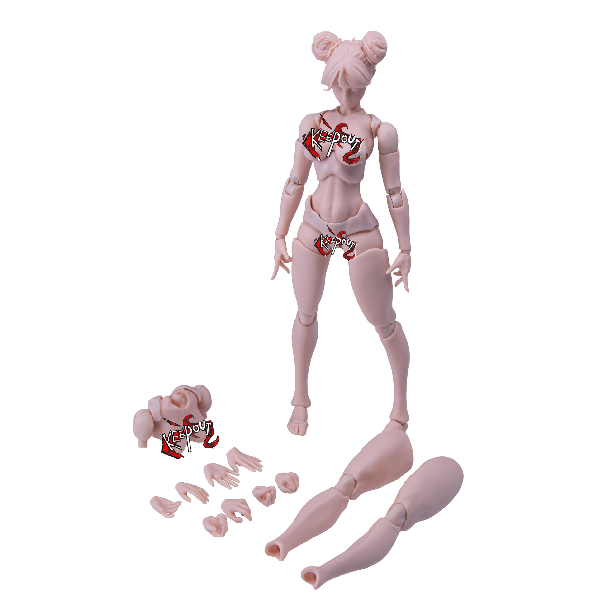 1/6  R1200C CKスタイルの女性シームレスフィギュアセット Amazon.com: YSBRING True1Toys 1/6 Scale Movable Female Body