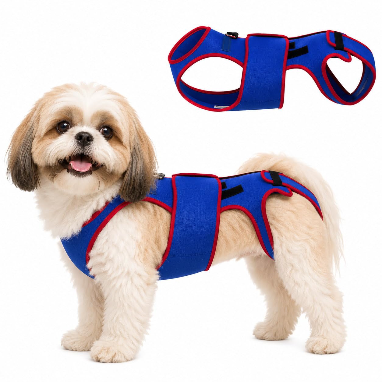 Amazon | Nikkashop 犬 背中サポーター 腰 コルセット ソフトタイプ