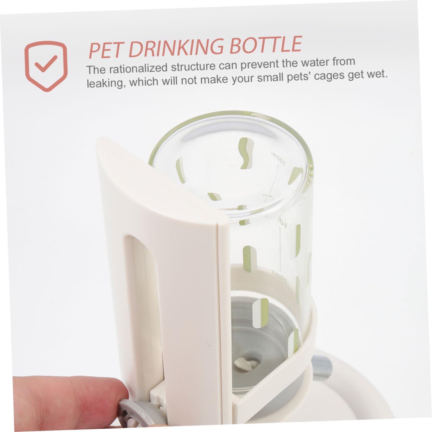 Levemolo Professionelle Hamster Wasserflasche aus Abs und Pp mit Transparentem Design Auslaufsicher und Einfach zum Beobachten des Wasserstands für Kleine Haustiere im Haushalt