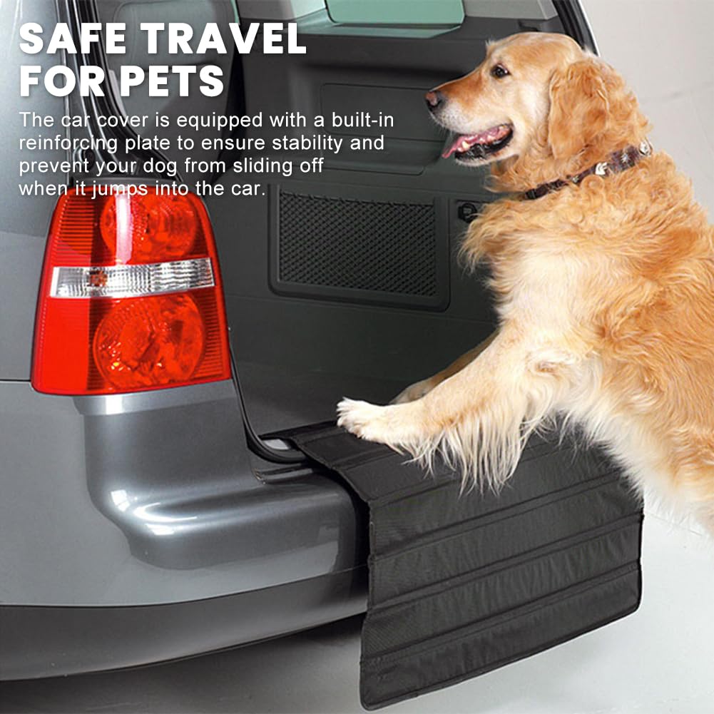 Munsesi Universal Car Boot Protector Mat, 31 x 25 Inch Foldable Bumper Protector - Image 3