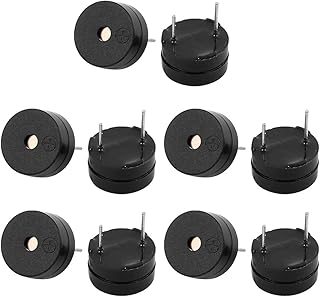 Aexit 10Pcs Miniature Security & Surveillance 3V Active Buzzer Magnetic Long Continous Beep Tone 12mm Horns & Sirens x 6.5mm