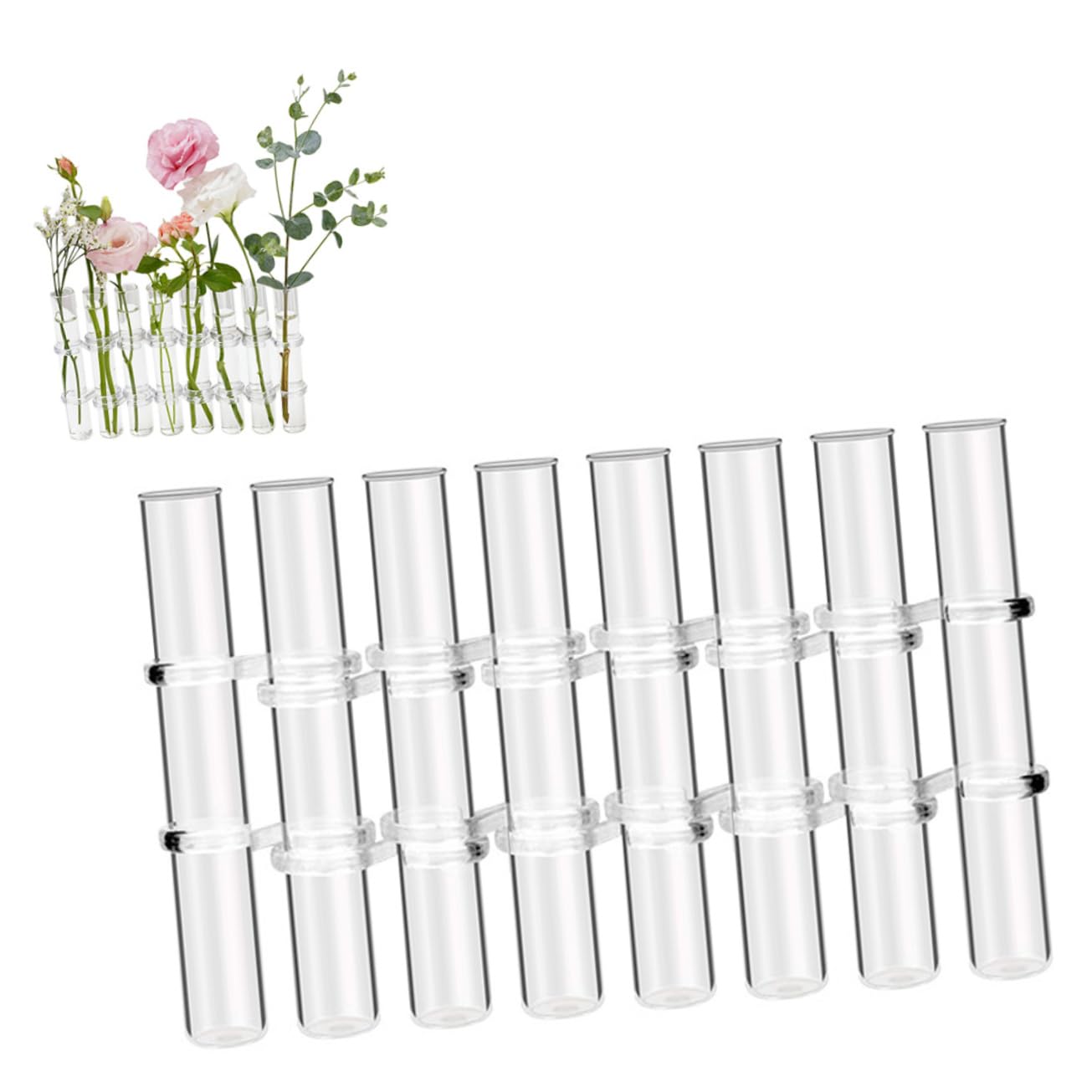 ULTECHNOVO Tubes De Propagation Verre Transparent Jardinière Suspendue pour Petites Plantes Vase à Essai pour Bureau Intérieur