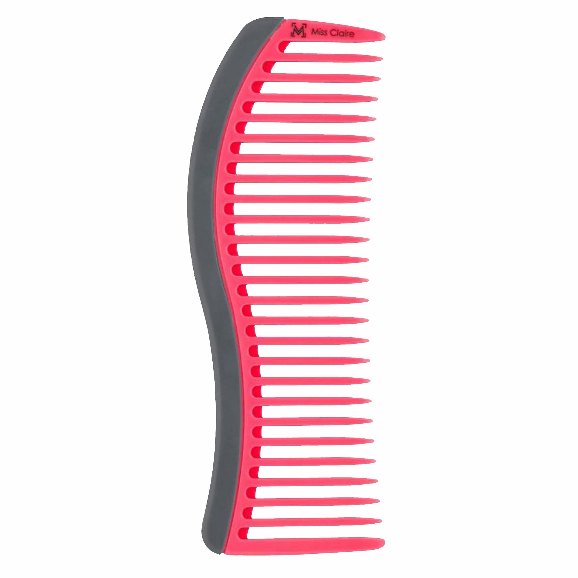 Miss Claire Wide Tooth Hair Comb, Premium Hair Comb For Effortless Styling And Gentle Detangling For Men & Women (Pink) (122RP)