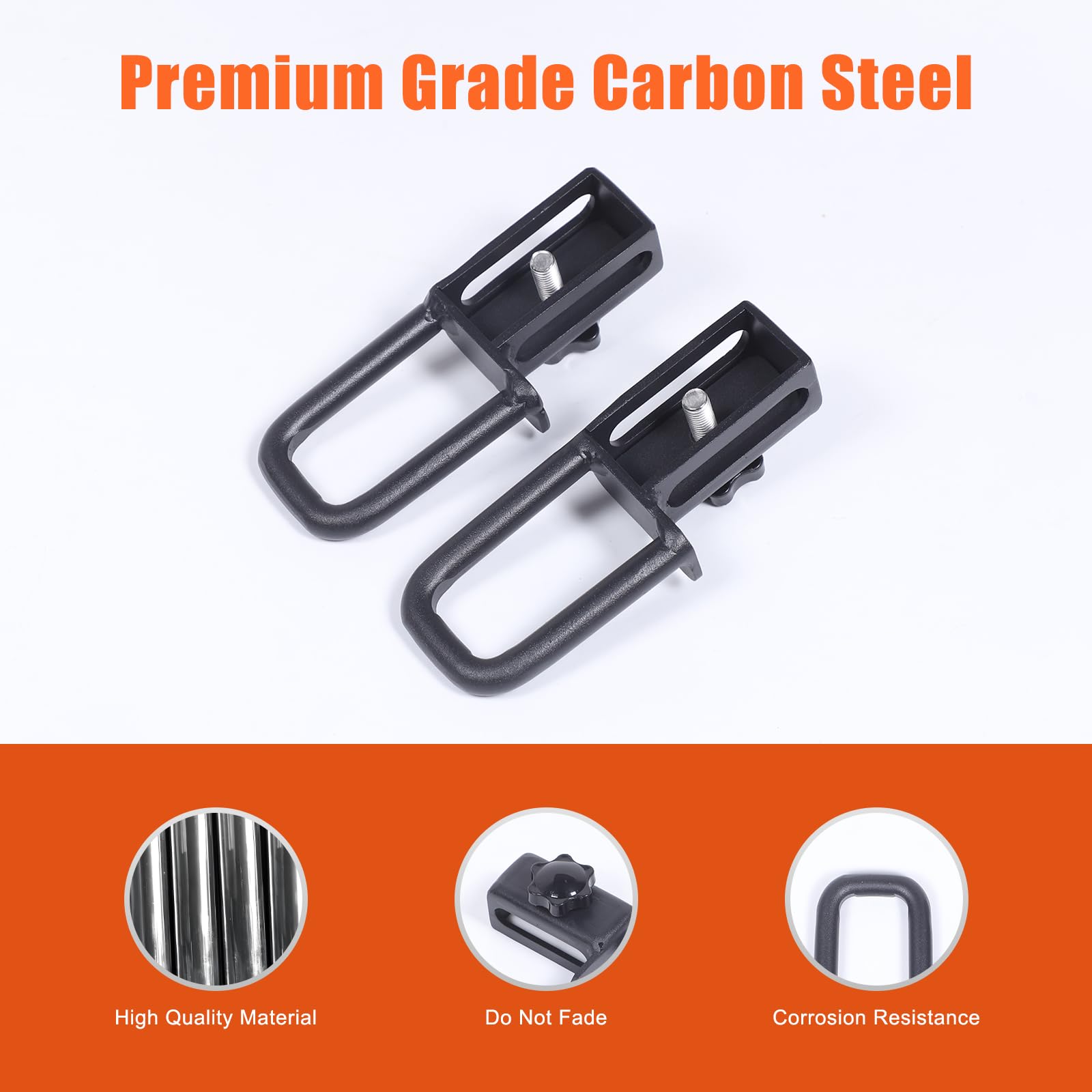 Compatible with Fiat 500 2007 2008 2009 2010 2011 2012 2013 2014 2015 Rear Row Seat Backrest Adjustment Bracket,Carbon Steel, Black 2-Piece Set