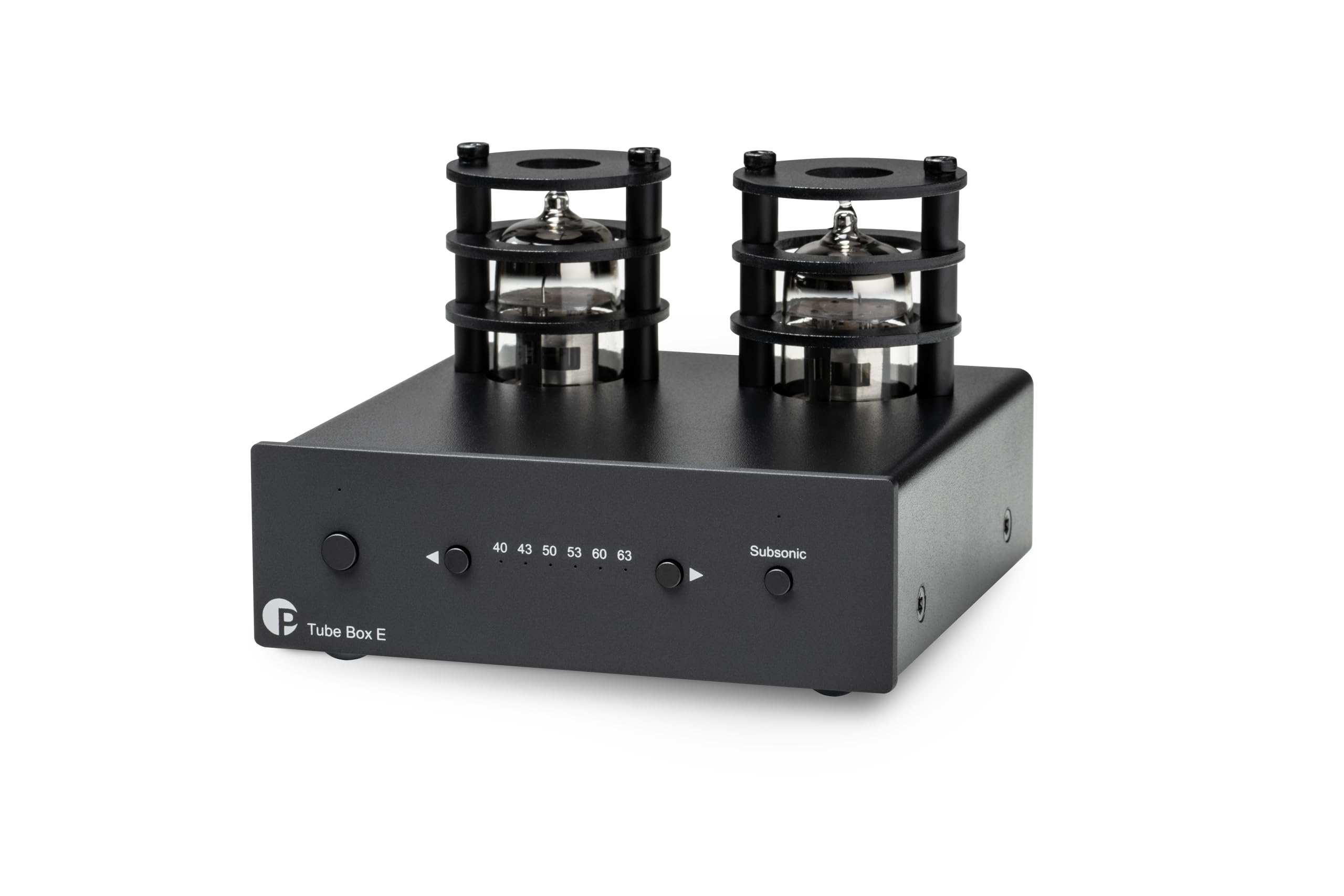 Pro-Ject Tube Box E - Preamplificador fono de doble válvula mono (negro)