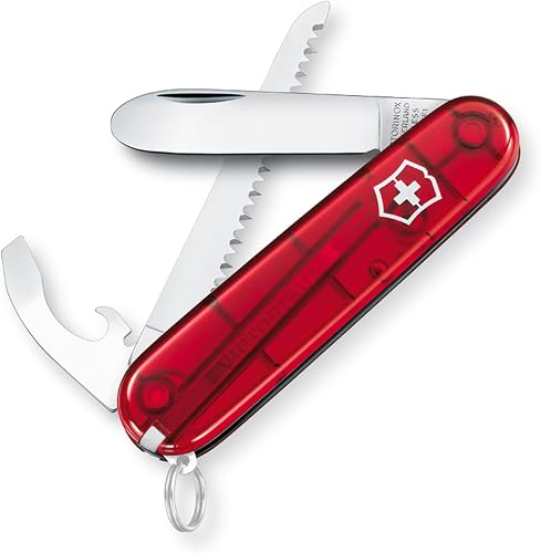 Victorinox Swiss Army Knife Children, My First Victorinox Swiss Army Knife, Multitool, 9 Functions, Blade without Point, Screwdriver