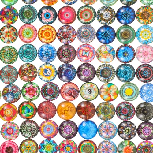 Azulejos de vidrio impermeables de 200 piezas para pendientes y joyas 5
