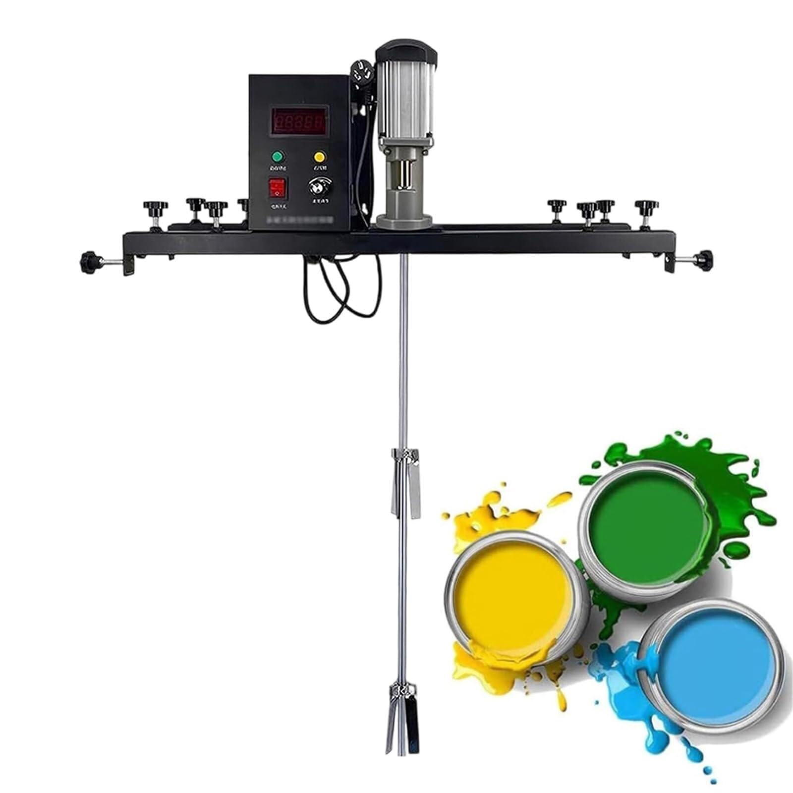 Miscelatore per pittura IBC, miscelatore per serbatoio commerciale, turbina pieghevole, motore a magnete permanente senza spazzole, supporto retrattile da 72 a 120 cm, materiale in acciaio
