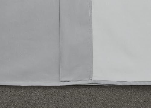 Miniatura 6 de Linen Closet Juego de sábanas King de algodón gris claro, juego de 4 piezas
