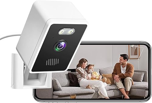 Miniatura 8 de Cámara de seguridad interior para monitor de bebé, cámara de seguridad para el hogar 1080P con audio de 2 vías, detección de movimiento,