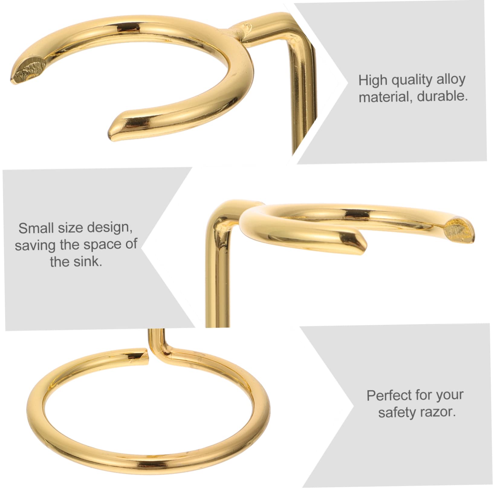 Ipetboom Razor Stand Brush Holder Shaving Brush Rack Holder Shaver Rack Storage