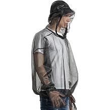 Net Clothing Mosquito Jacket Mesh Midge Jacket with Hood Breathable Mesh Midge Hiking Camping Outdoor Fishing Suit with Hat and Gloves for Men and Women