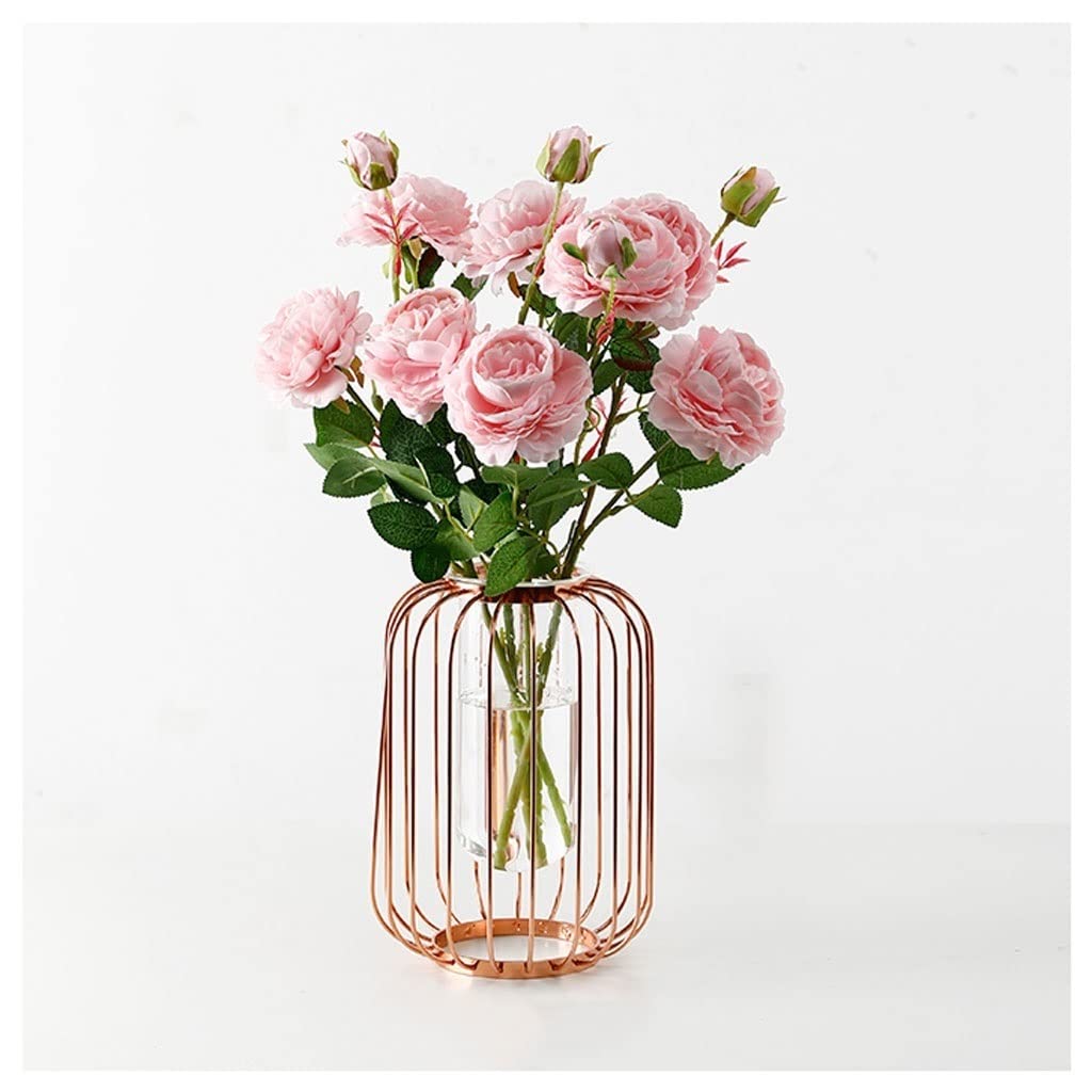 ADERFETBI Fake Plants Artificial Flower Fake Plants Wedding Bouquet Arrangement Living Room Bedroom Decoration Shop Bathroom Office Artificial Flowers(C)