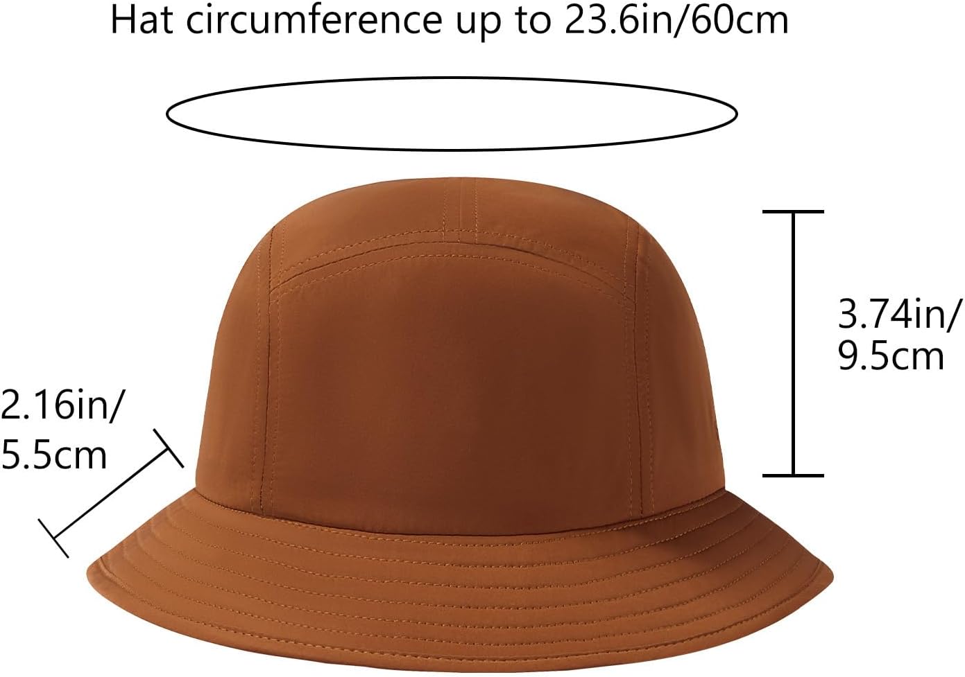 BASSDASH UPF50+ Fishing Bucket Hat for Men Women Lightweight Water Resistant Packable Outdoor Summer Sun Hats FH13