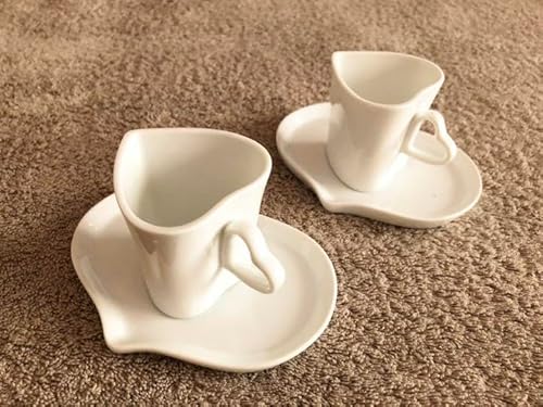 カップソーサー ハート型 ペアカップ&ソーサー2客 heartのサムネイル