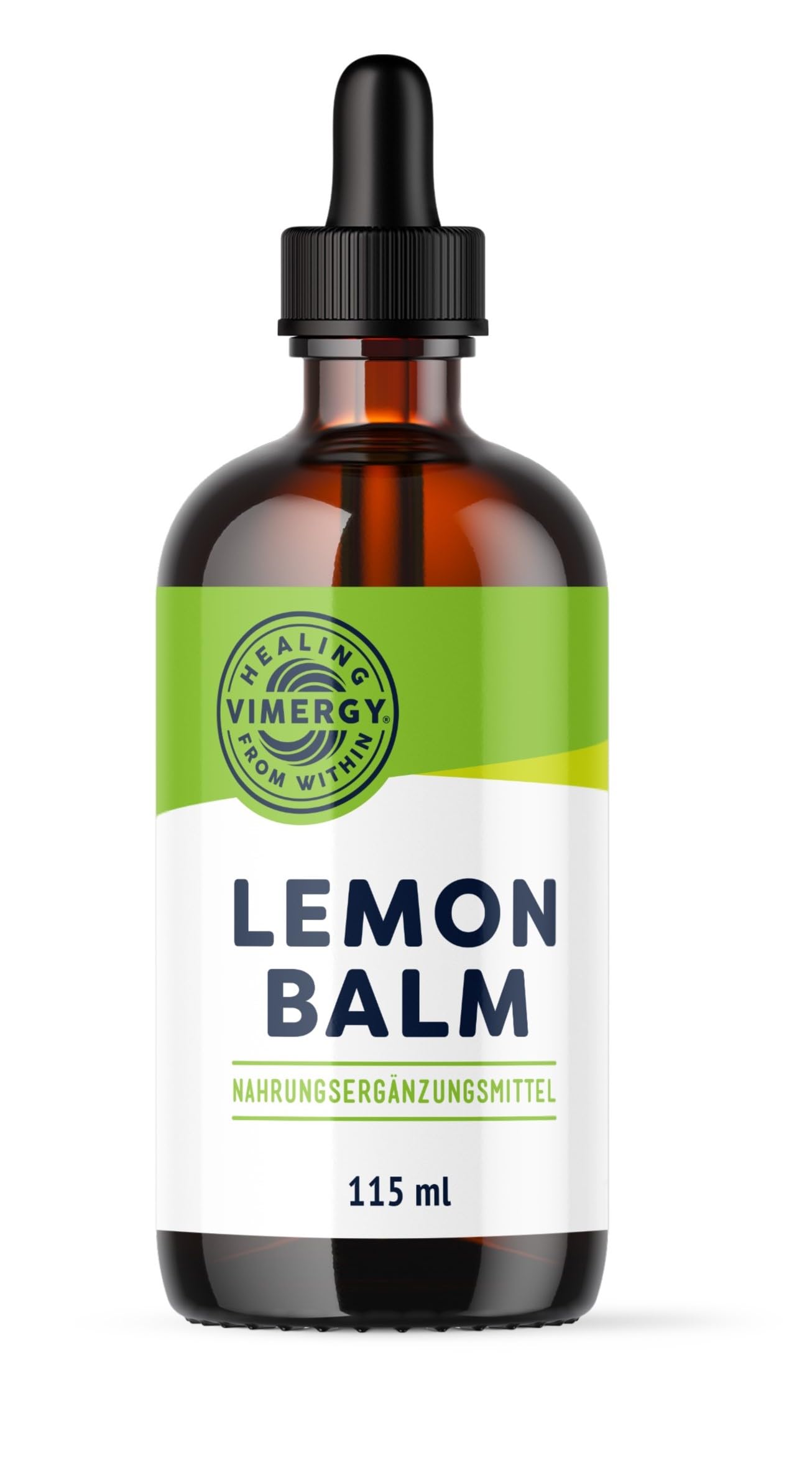 Vimergy Zitronenmelisse Extrakt 115 ml – Flüssige Nahrungsergänzung in Glycerin – Vegan, Ohne Zucker & Gluten