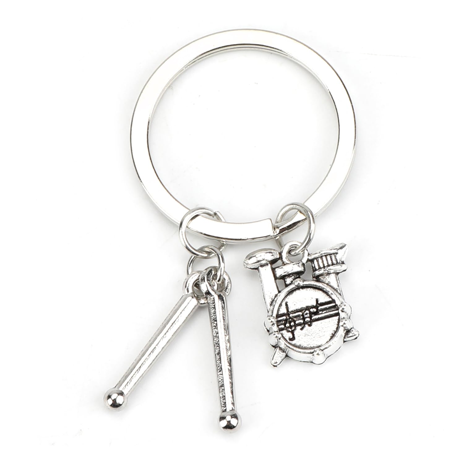 Schlüsselanhänger Musik mit trommel förmigem Anhänger, Lustiges Musikinstrument-Zubehör als Geschenke für Musiker, Kreativer Musik-Anhänger, Musiker-Geschenke, Musik Geschenk, Geschenke Musik