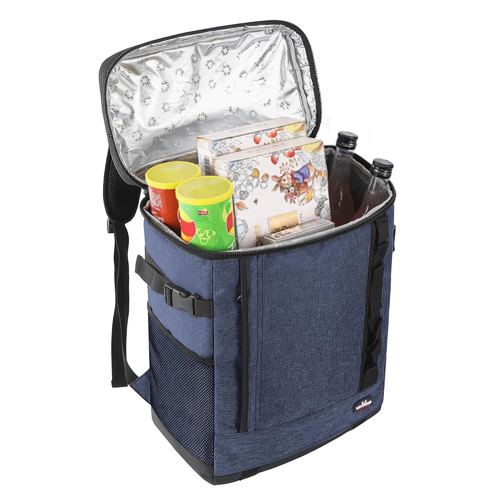 SAITUMA Mochila Isotérmica 20L, Bolsa Almuerzo Isotérmica, Bolsa Isotérmica, para Mantener la Comida Caliente o Fría para Picnics, Senderismo, Camping, Barbacoas