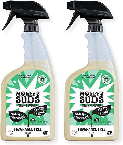 Molly's Suds Spray quitamanchas natural para ropa Suave pero potente, ideal para manchas de bebés y mascotas Ingredientes derivados de la tierra
