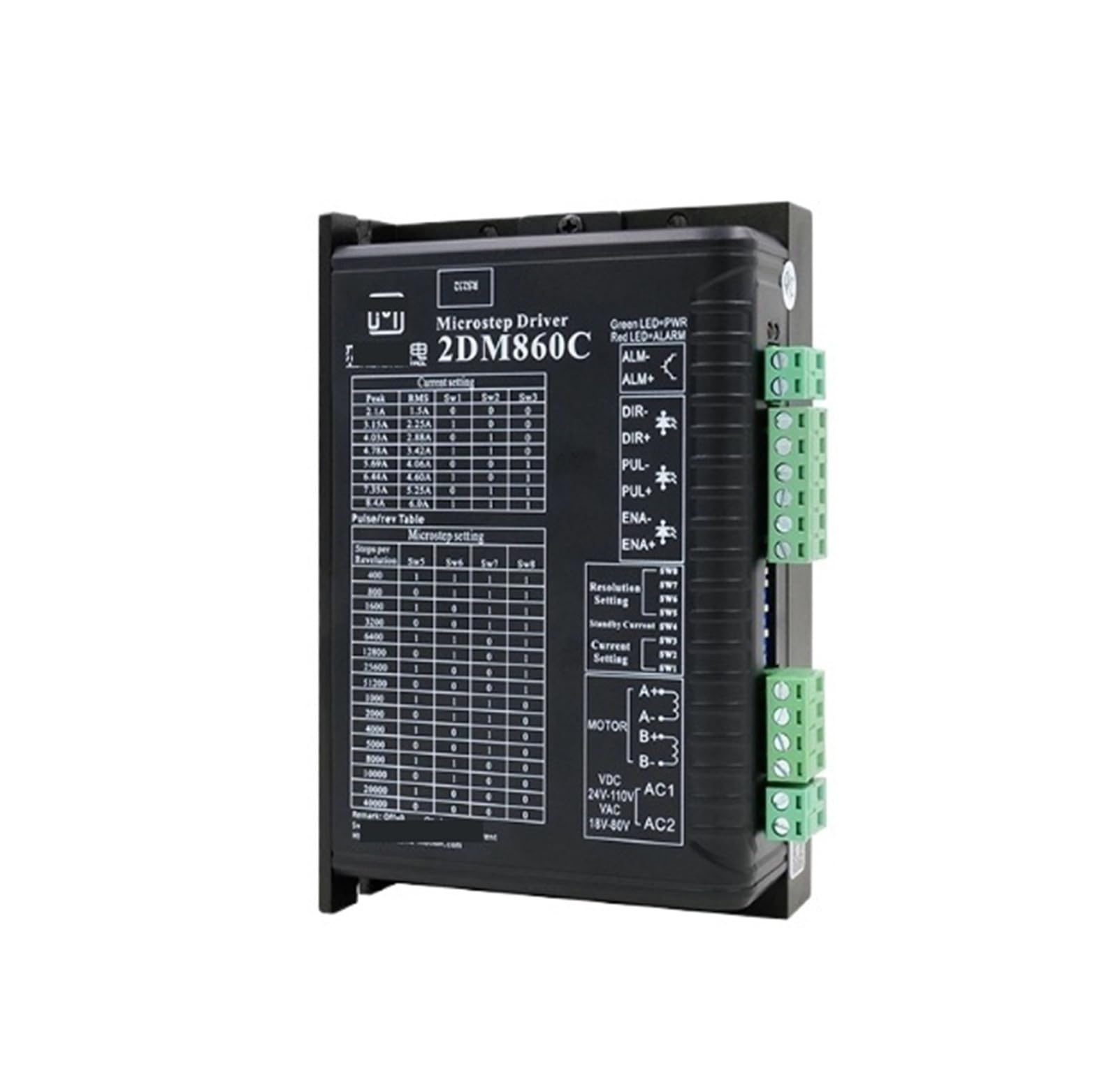 Driver micropaso Controlador de motor paso a paso 2DM860C 24-110 V CC 18-80 V CA 7,5 A Original Para uso industrial
