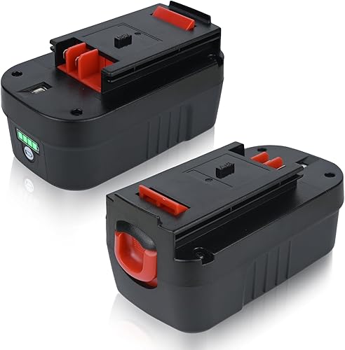 Miniatura 8 de Paquete de 2 baterías de litio de 18 V 6.0 Ah HPB18 de repuesto para Black and Decker 18 V batería 244760-00 HPB18 A18 A18E A18NH HPB18-OPE FS180BX