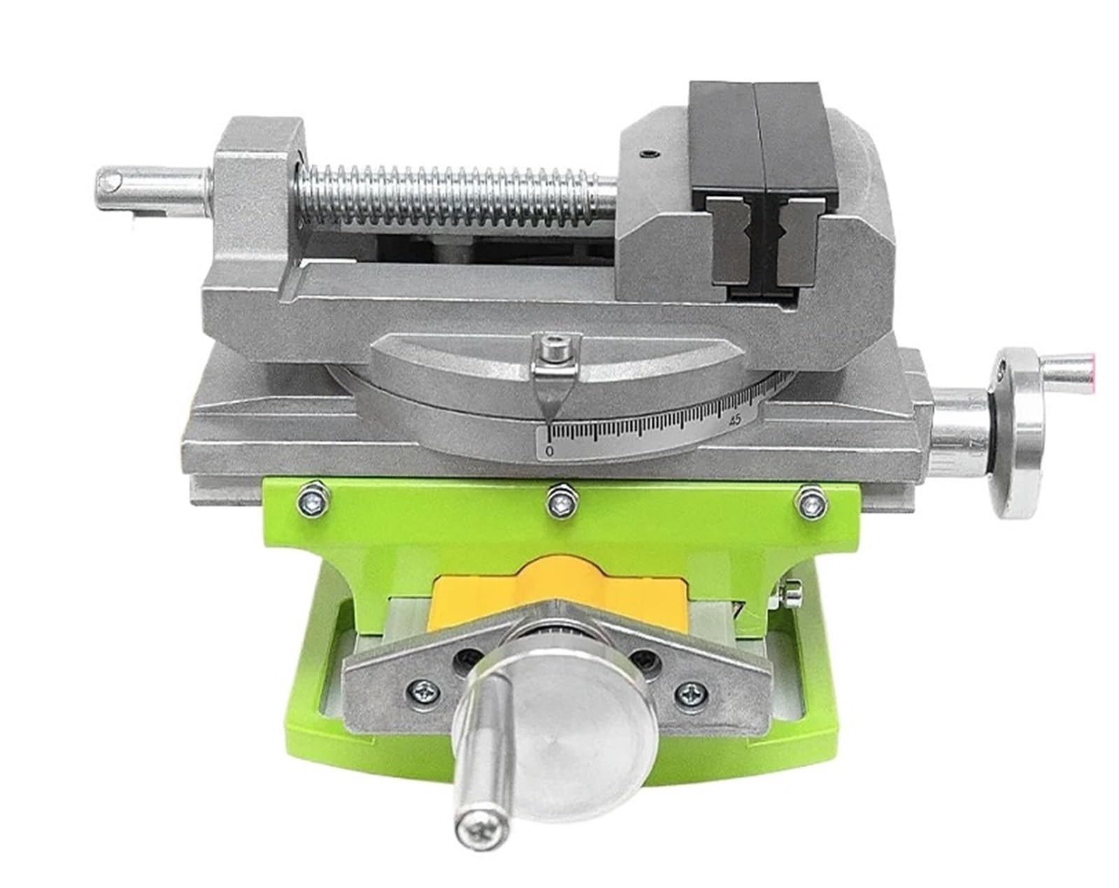 2 in 1 Milling Drilling Precision Vise Swivel Base Table Aluminium Alloy Compound Worktable