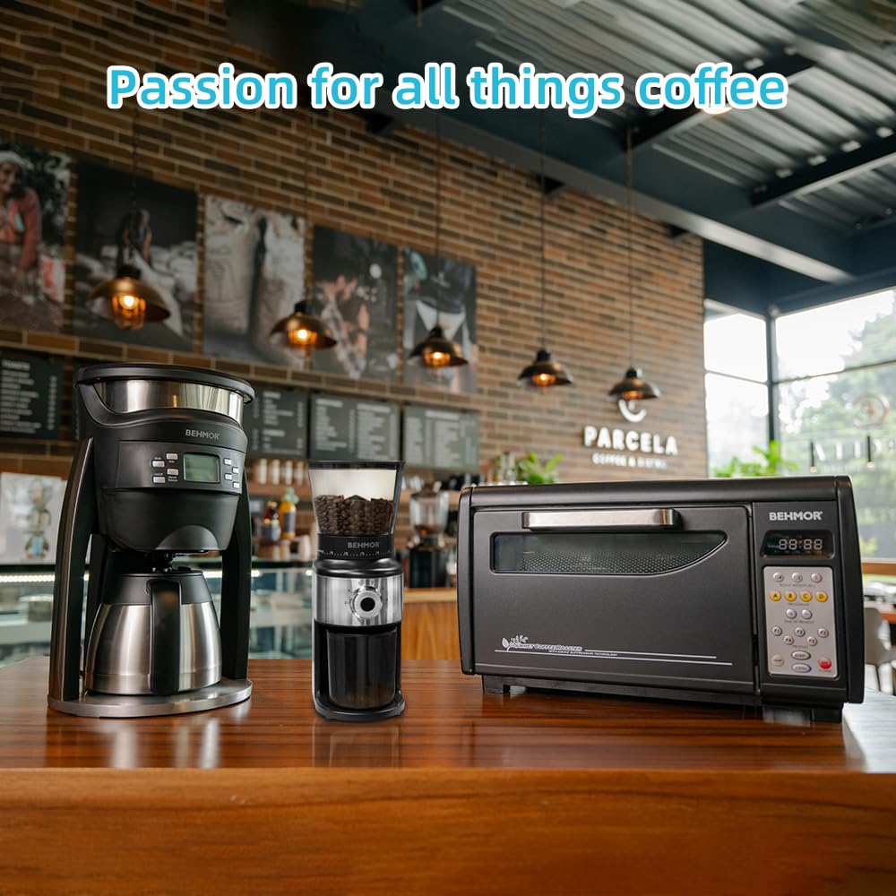 Kaffeeröster Behmor 2020SR Plus, 100–454 g Kapazität, patentierte Rauchunterdrückung, 5 Röstprogramme, manueller Modus, Quarz-Heizelemente, elektrischer Heimröster für Innenräume